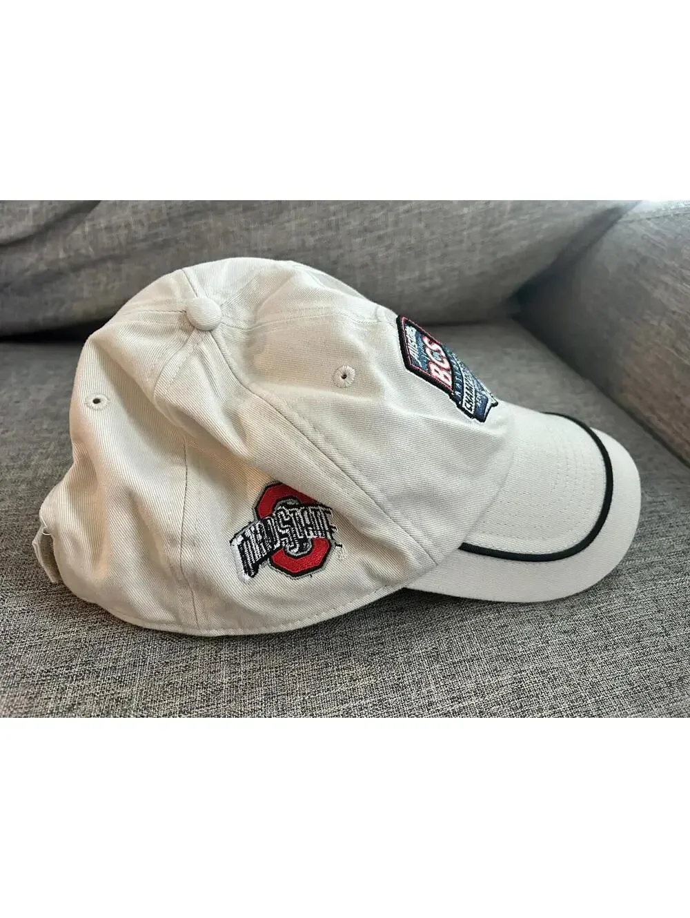 Allstate BCS Football Championship Game New Orleans Hat Cap Beige Strapback